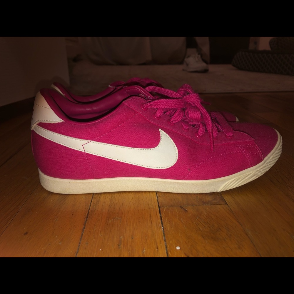 Pink nike sneakers